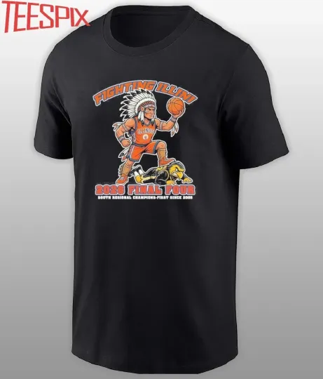 Discover Illini Men’s Basketball Beat Hawkeyes 2026 Final Four Regional Champions Shirt