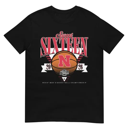 Discover Nebraska Cornhuskers MBB - 2026 Sweet Sixteen T-Shirt