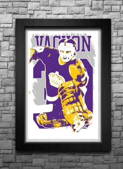Discover ROGIE VACHON art print/poster LOS ANGELES KINGS FREE S&H! JERSEY B2G2