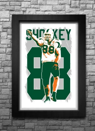 Discover JEREMY SHOCKEY art print/poster MIAMI HURRICANES FREE S&H! JERSEY B2G2
