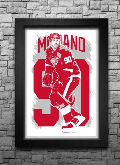 Discover MIKE MODANO art print/poster DETROIT RED WINGS FREE S&H! JERSEY B2G2