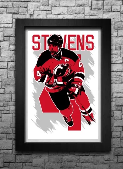 Discover SCOTT STEVENS art print/poster NEW JERSEY DEVILS FREE S&H! JERSEY B2G2
