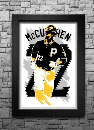 Discover ANDREW McCUTCHEN art print/poster PITTSBURGH PIRATES FREE S&H! JERSEY B2G2