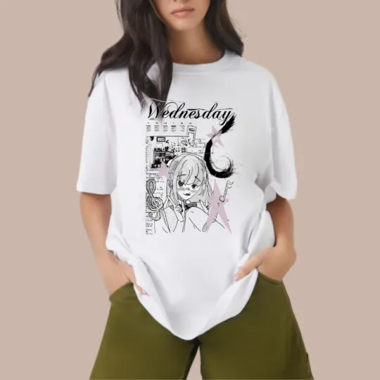 Discover Wednesday Merch Bleeds Tour 2026 Collage Babydoll T-Shirt, Fan Gift Idea