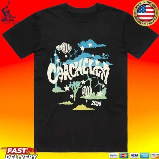 Discover Coachellla Touch The Sky 2026 Fan Gifts T-shirt