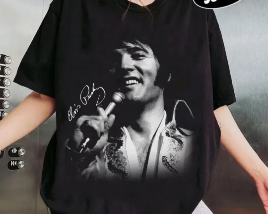 Discover Elvis Presley 2026 Concert Tour Shirt Vintage Rock and Roll Legend Tee