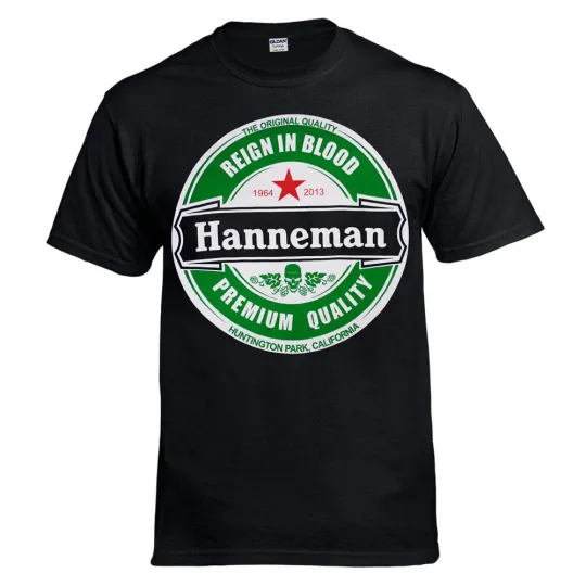 Discover Hanneman Reign in Blood Jeff Hanneman Slayer Black T-Shirt
