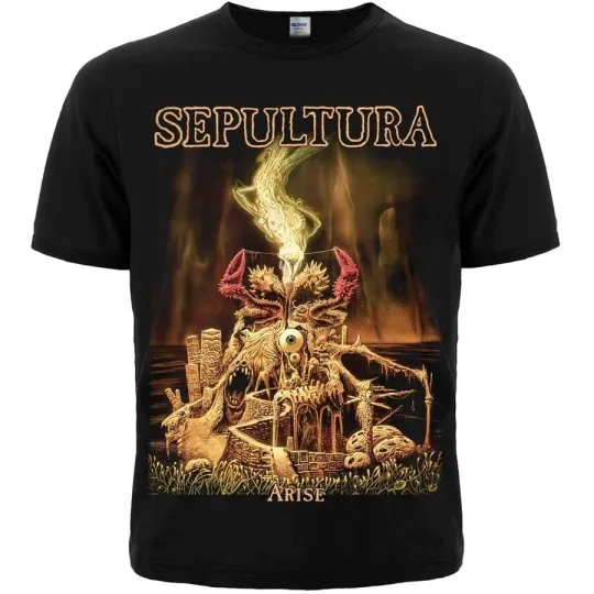 Discover Sepultura Arise Black T-Shirt Slayer
