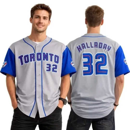 Discover 2026 Giveaway Blue Jays Roy Halladay Retro Jersey