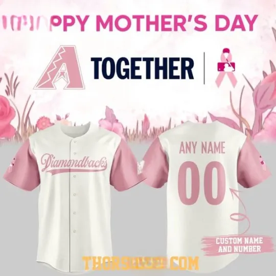 Diamondbacks 2026 Mother’s Day Personalized Baseball Jersey