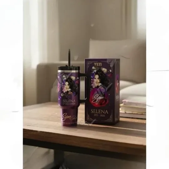 Discover (No Box) Selena 55th Anniversary 1971-2026 Purple Rose Tumbler