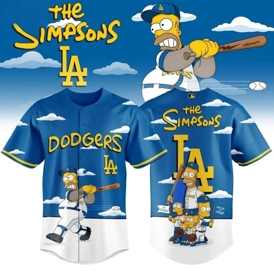 Discover Dodgerss x The Simpsons 2026 Limited Edition Baseball Jersey