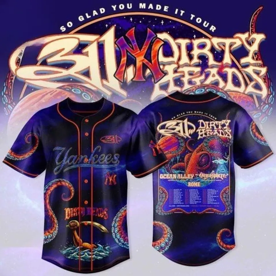 Discover Yankeess 311 x Dirty Heads 2026 Concert Night Baseball Jersey