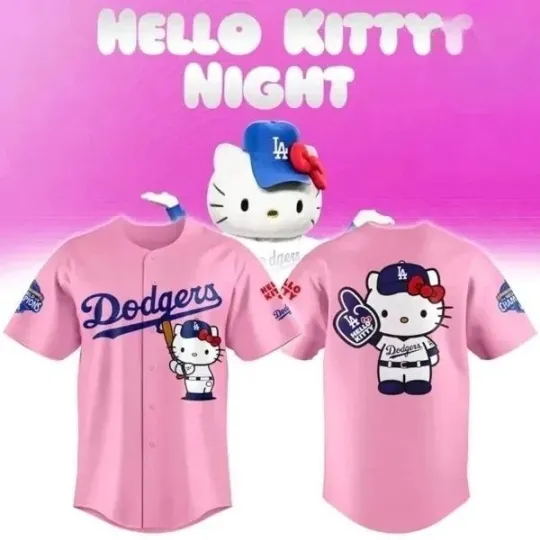 Discover Kitty X Dodgerss Night 2026 Edition Jersey