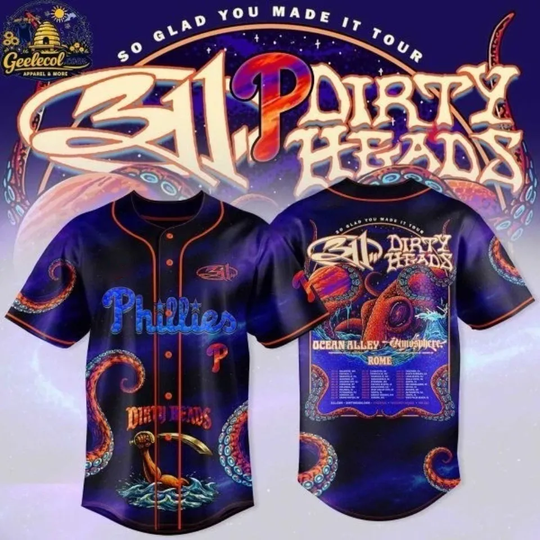 Discover Philliess 311 x Dirty Heads 2026 Concert Night Baseball Jersey