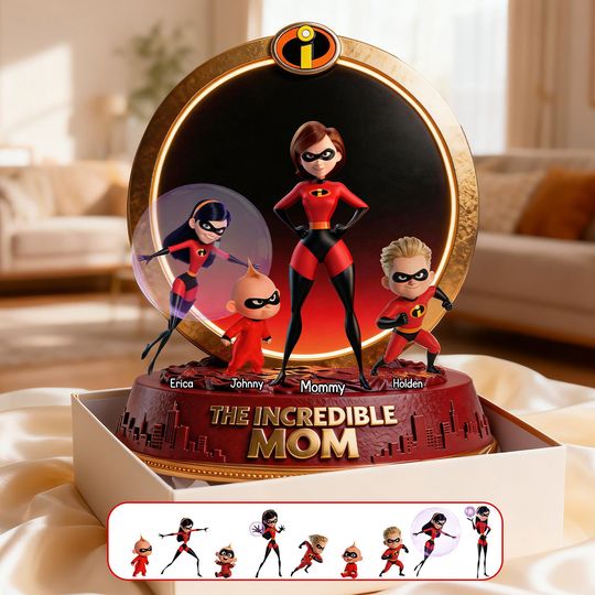 Discover Super Mom and Kid Shaped Acrylic Plaque - Personalized Gifts For Mother