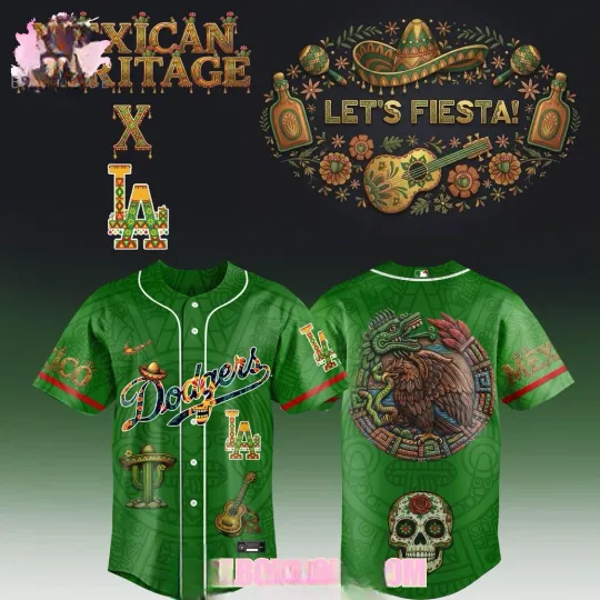 Discover Dodgers x Mexican Heritage “Let’s Fiesta!” 2026 Jersey
