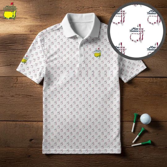 Discover America The Masters Pattern 2026 Golf Polo