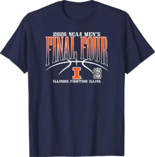 Discover Illinois Illini Final Four 2026 Men's Basketball T-Shirt