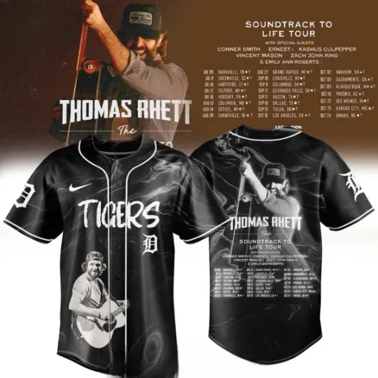 Discover Tigerss x Thomas Rhett Soundtrack To Life Tour 2026 Jersey