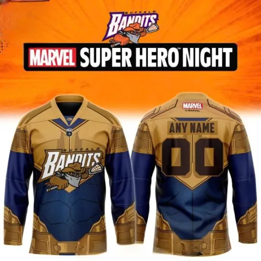 Discover Banditss Superhero Night 2026 Personalized Hockey Jersey