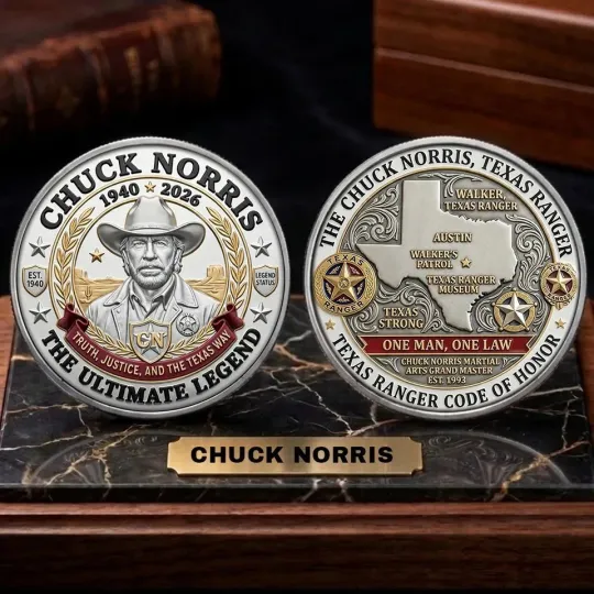Discover Chuck Norris Commemorative Coin