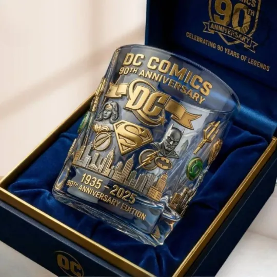 Discover [No box] Dc Comics 19352025 90Th Anniversary Edition Whiskey Glass