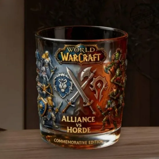 Discover [No box] World Of Warcraft Horde Alliance Commemorative Edition Whiskey Glass