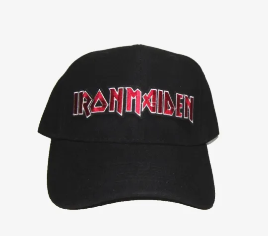 Discover IRON MAIDEN Band Logo Embroidered Baseball Cap Adjustable
