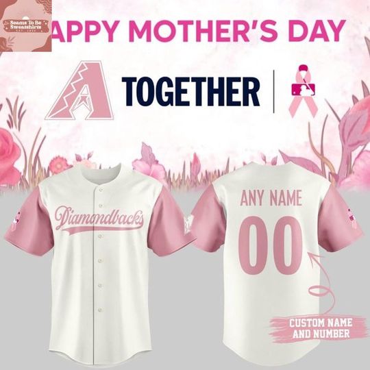 Arizonna Diamondbacks Happy Mother’s Day 2026 Personalized Baseball Jersey