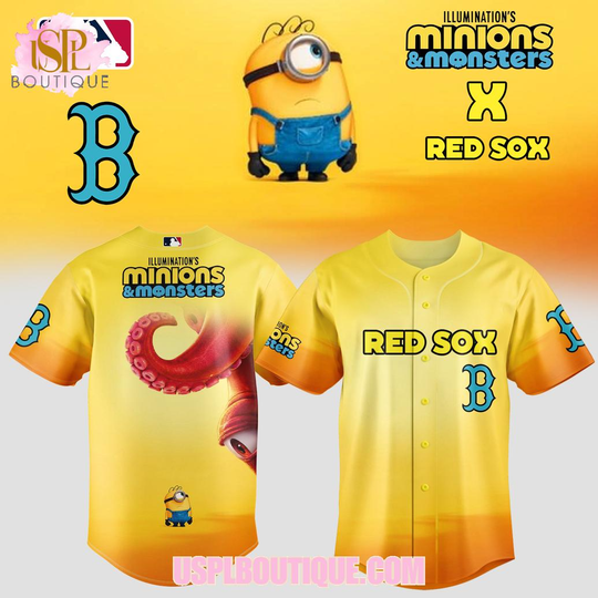 Boston Red Sox x Minions & Monsters 2026 Jersey