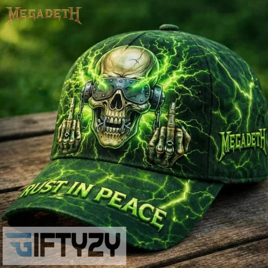 Megadeth Rust In Peace 3D Over Print Cap