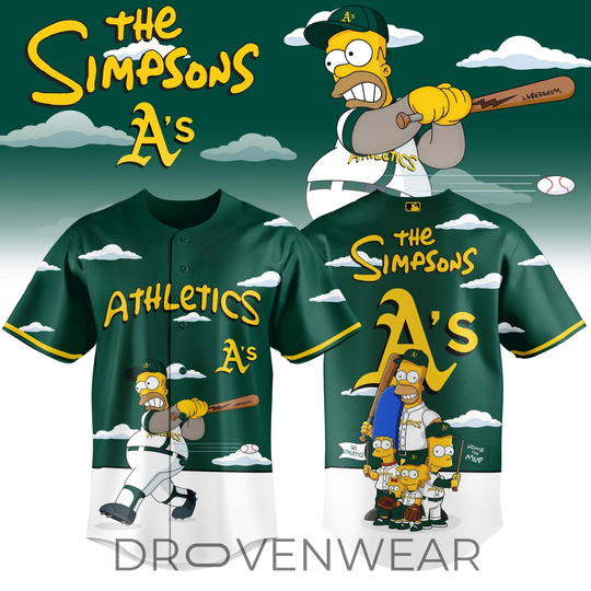 Discover Oakland Athletics x The Simpsons 2026 Limited Edition Jersey