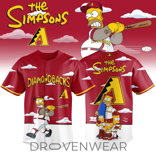 Arizonna Diamondbacks x The Simpsons 2026 Limited Edition Jersey