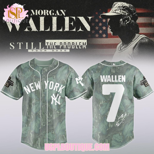 Wallen Western x New York Yankees Still The Problem Tour 2026 Jersey
