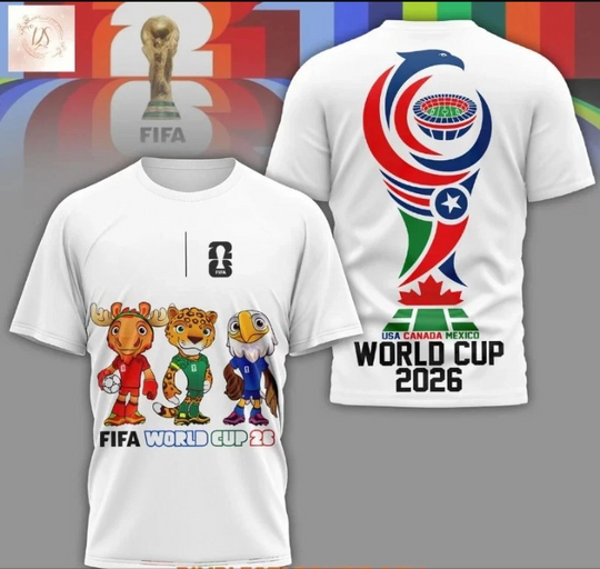 Discover Fifa World Cup 2026 3D T-Shirt
