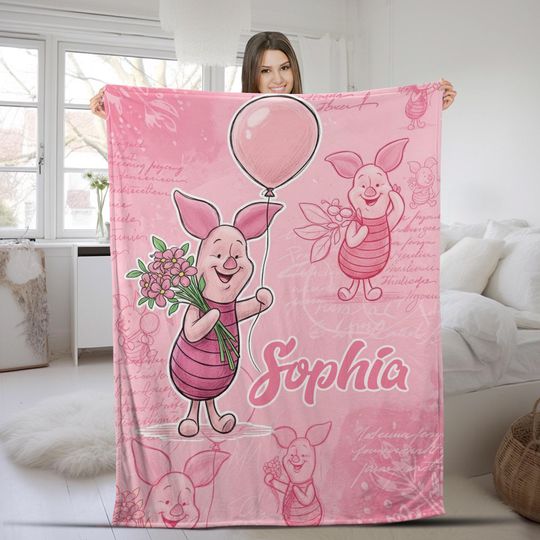 Discover Winnie the Pooh Sherpa Blanket, Tigger Toddler Blanket Baby Blanket Disney Home Decor, Disney Blanket for Kid, Baby Shower Gift G5PZ41