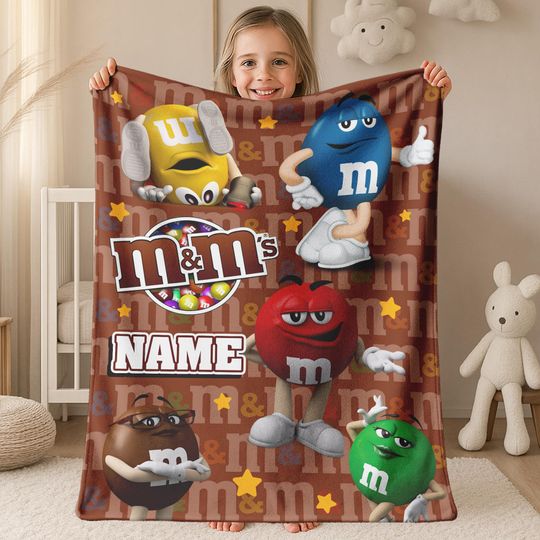Discover M and M Blanket,Gift Home Decor, Baby Girl Blanket, Christmas Gifts, Baby Shower Gift, Baby Blanket,Xmas Decor,Christmas Family Gift G5PZ19