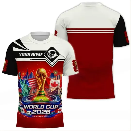 Discover FIFA WorldCup 2026 3D Apparel T-shirts