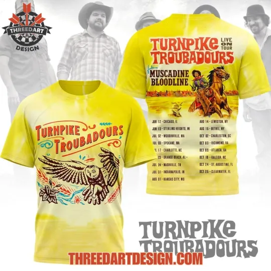Discover Turnpike Troubadours Style Country Music Fan Graphic 3D T-shirt