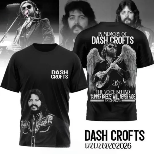 Discover In Memory Of Dash Crofts 1940-2026 Black T-Shirt