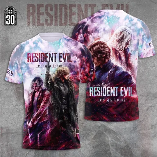Discover Resident Evil Requiem 3D Apparel Tshirt