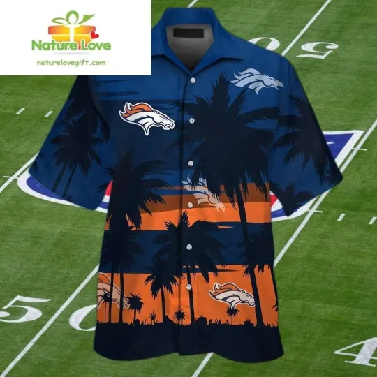 Discover Denver Football Team Broncoss Hawaiian Shirt Set for Men & Women