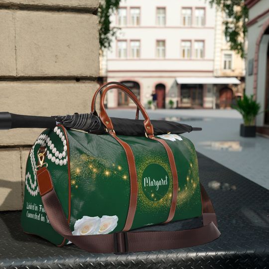 Discover Personalized Links Inc Waterproof Tote Bag, Paraphernalia, Friendship Gifts, 1948 Gifts, Overnight Weekender Duffle Bag