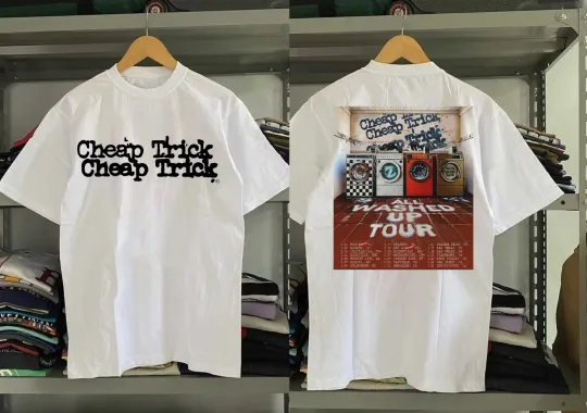 Discover Cheap Trick Announces 2026 All Washed Up Tour  White Color Twoside Shirt PP3953