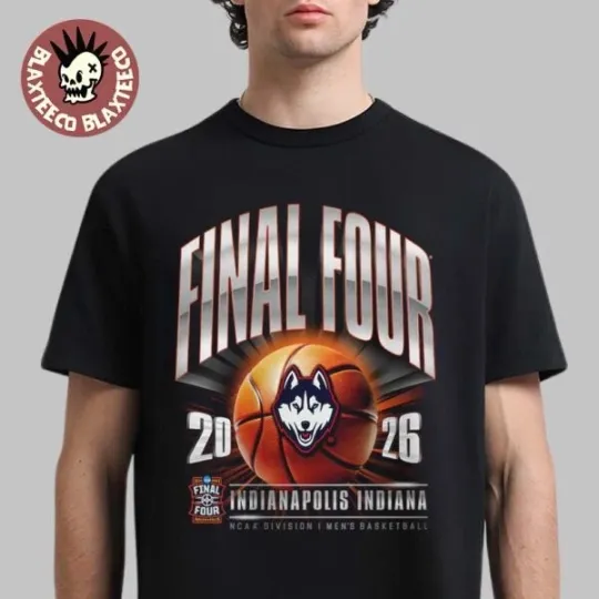 Discover Uconn Huskies Men’s Basketball 2026 NCAA D1 Tournament Final Four Indiana Shirt