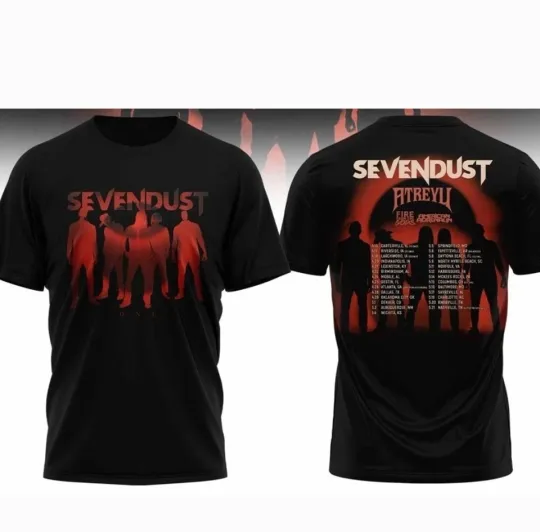 Discover Sevendust New Album ONE and Spring 2026 US Tour Hoodie Or T shirt