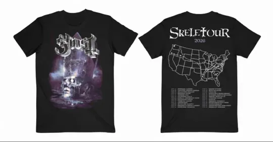 Discover The Ghost Band Skeletour World Tour 2026 T-Shirt Size S-5Xl