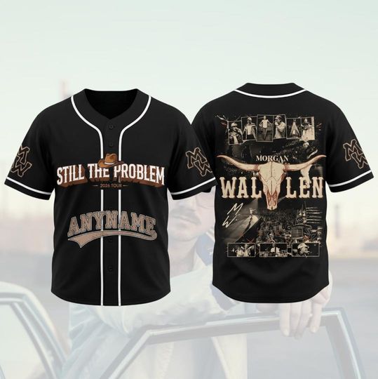 Discover Still The Problem Tour 2026 Baseball Jersey, Retro Wallen Western Jersey, Custom Name Country Music Jersey, Vintage Western Concert Outfit