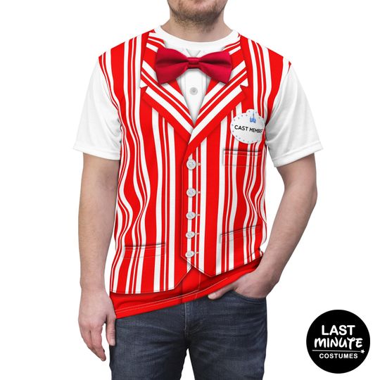 Discover Red Dapper Dan Shirt, The Dapper Dans Costume, Walt Disney World Costume, Disney Cast Member Shirt, Disneyland Costume, Disney Shirt